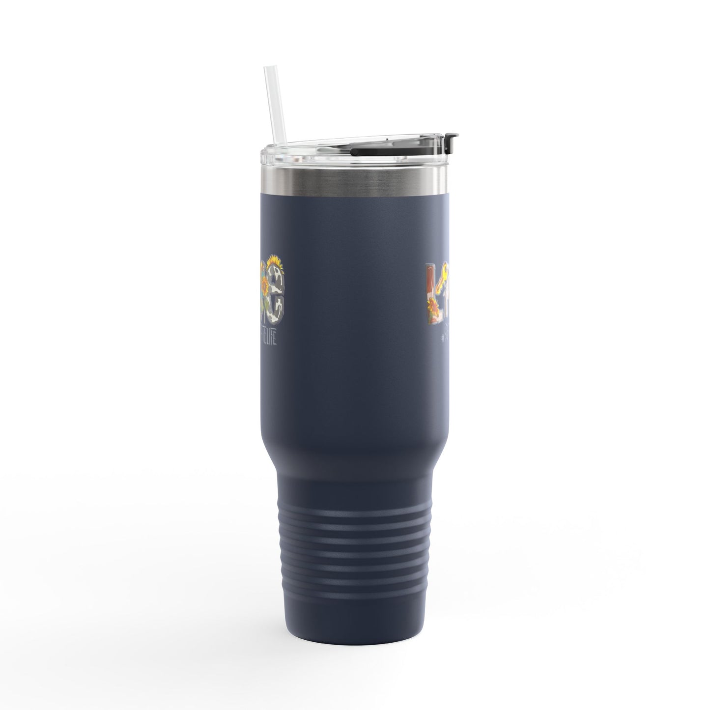 LOVE #RealEstateLife Tumbler – 40 oz Stainless Steel Mug with Colorful Realtor Design