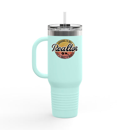 Licensed to Sell – 40oz Retro Realtor Tumbler for Agents Who Close with Style 🌅📋🏠