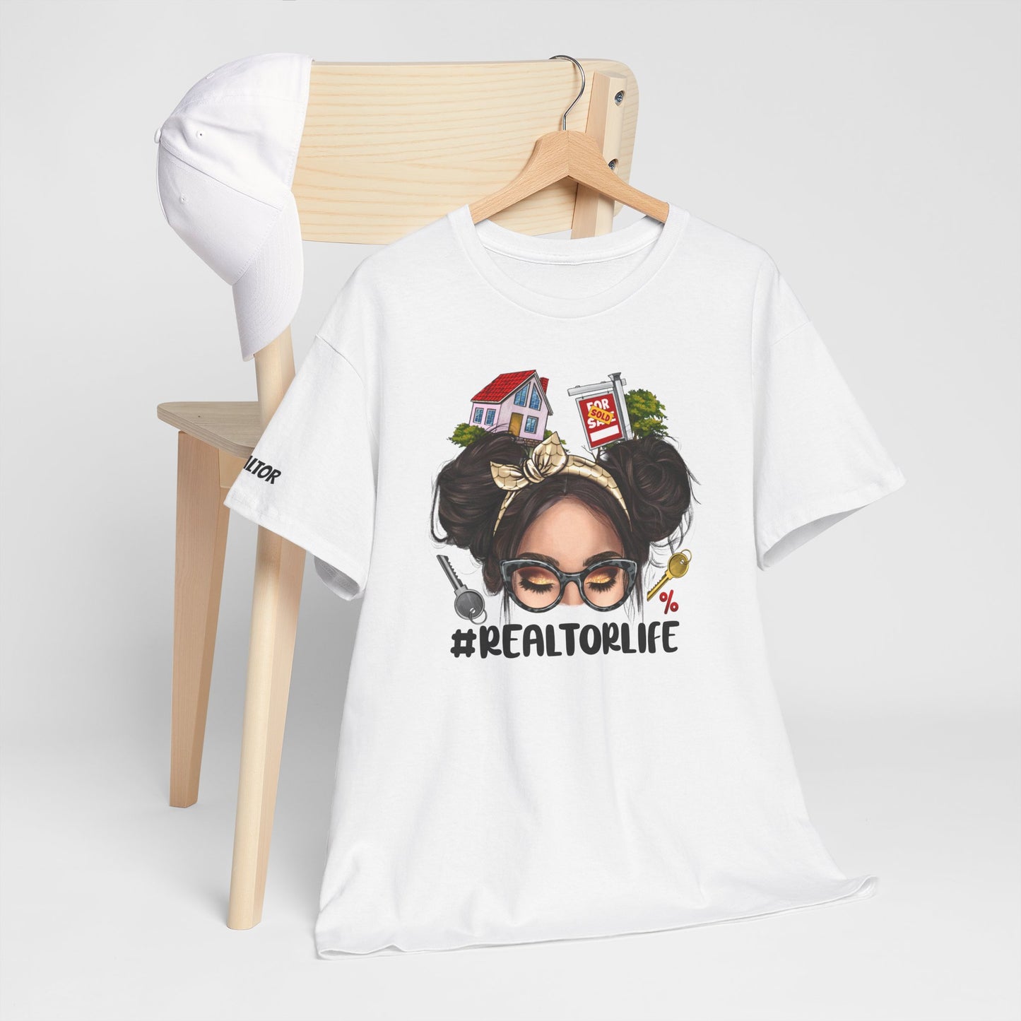 #REALTORLIFE Tee – Hustle Hair, House Vibes & High Commissions 💋🔑🏡