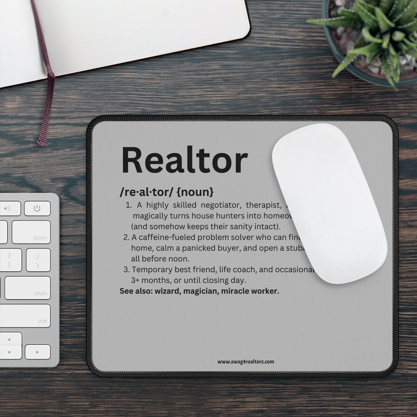 Funny Realtor Definition Gaming Mouse Pad