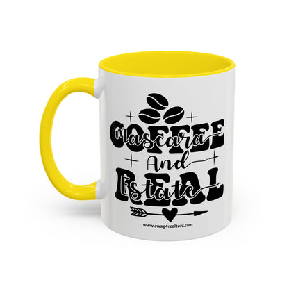 Coffee Mascara And Real Estate Realtor Accent Coffee Mug (11, 15oz)