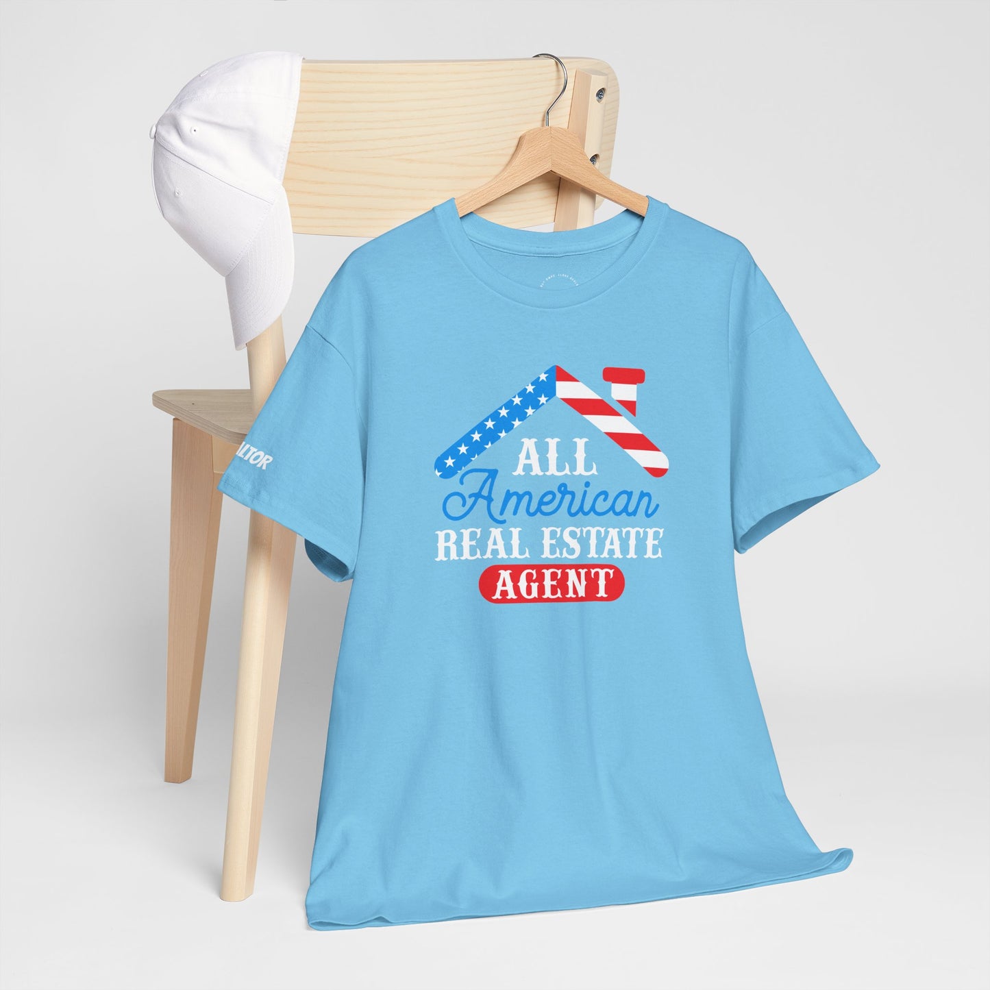 All American Real Estate Agent Tee – Red, White & Real Estate