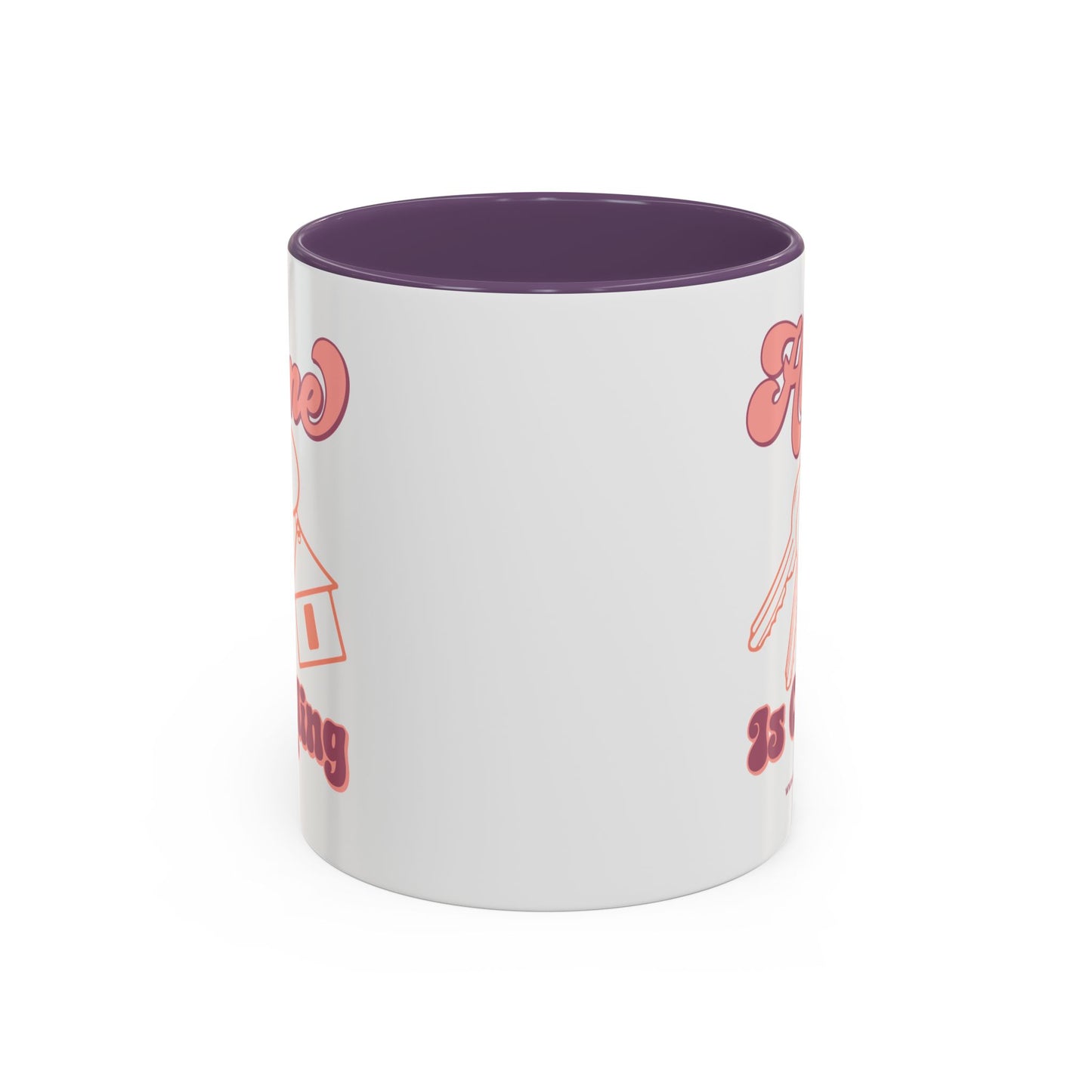 Home Is Calling Realtor Accent Coffee Mug (11, 15oz)