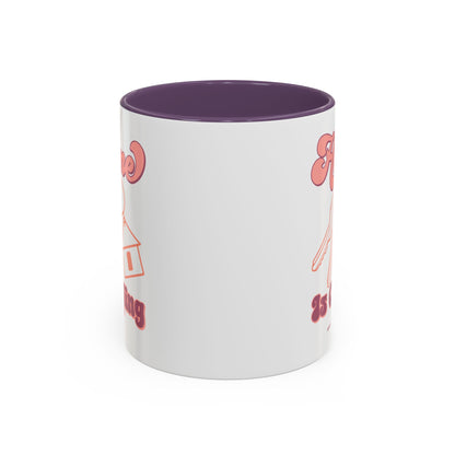 Home Is Calling Realtor Accent Coffee Mug (11, 15oz)