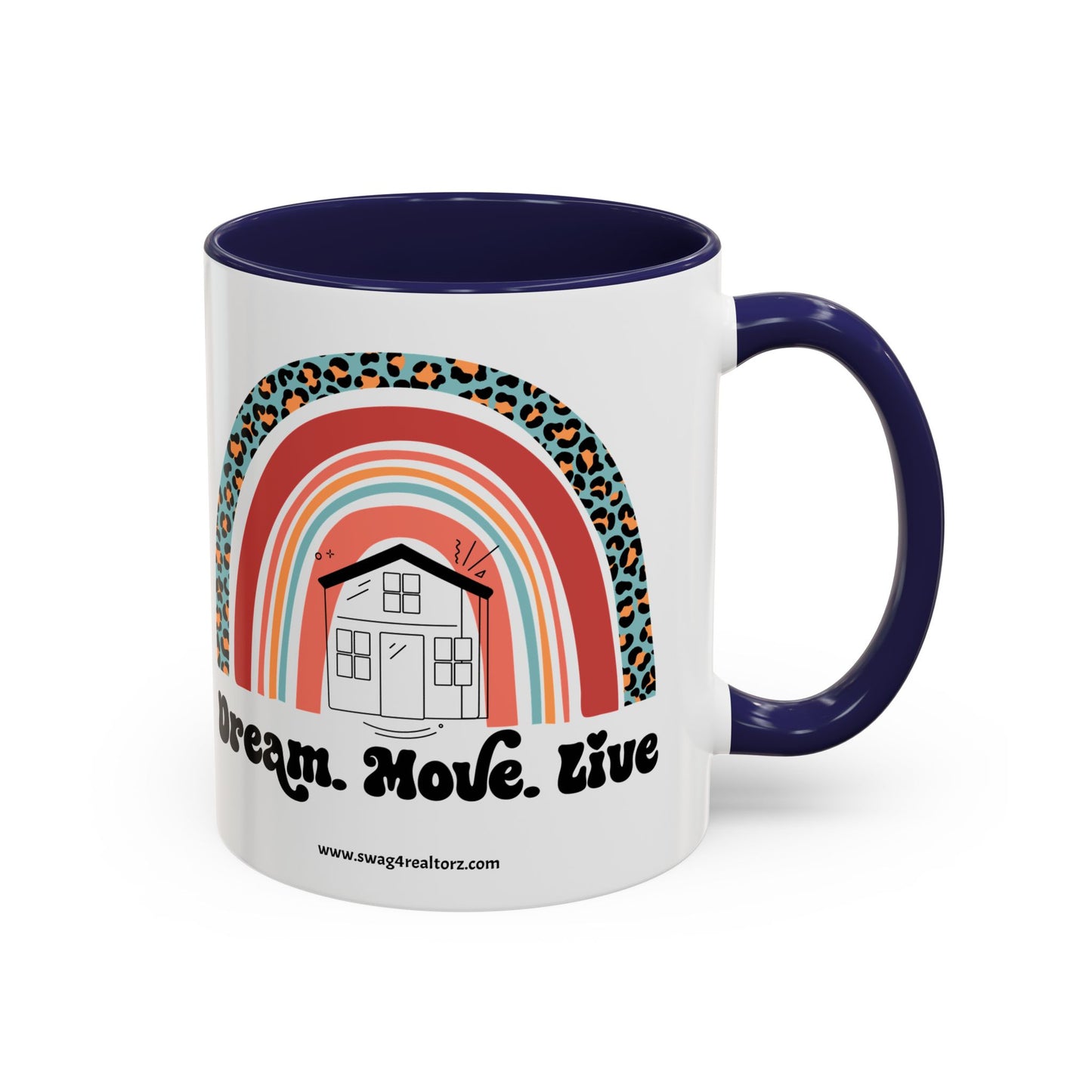 Dream Move Live Realtor Accent Coffee Mug (11, 15oz)