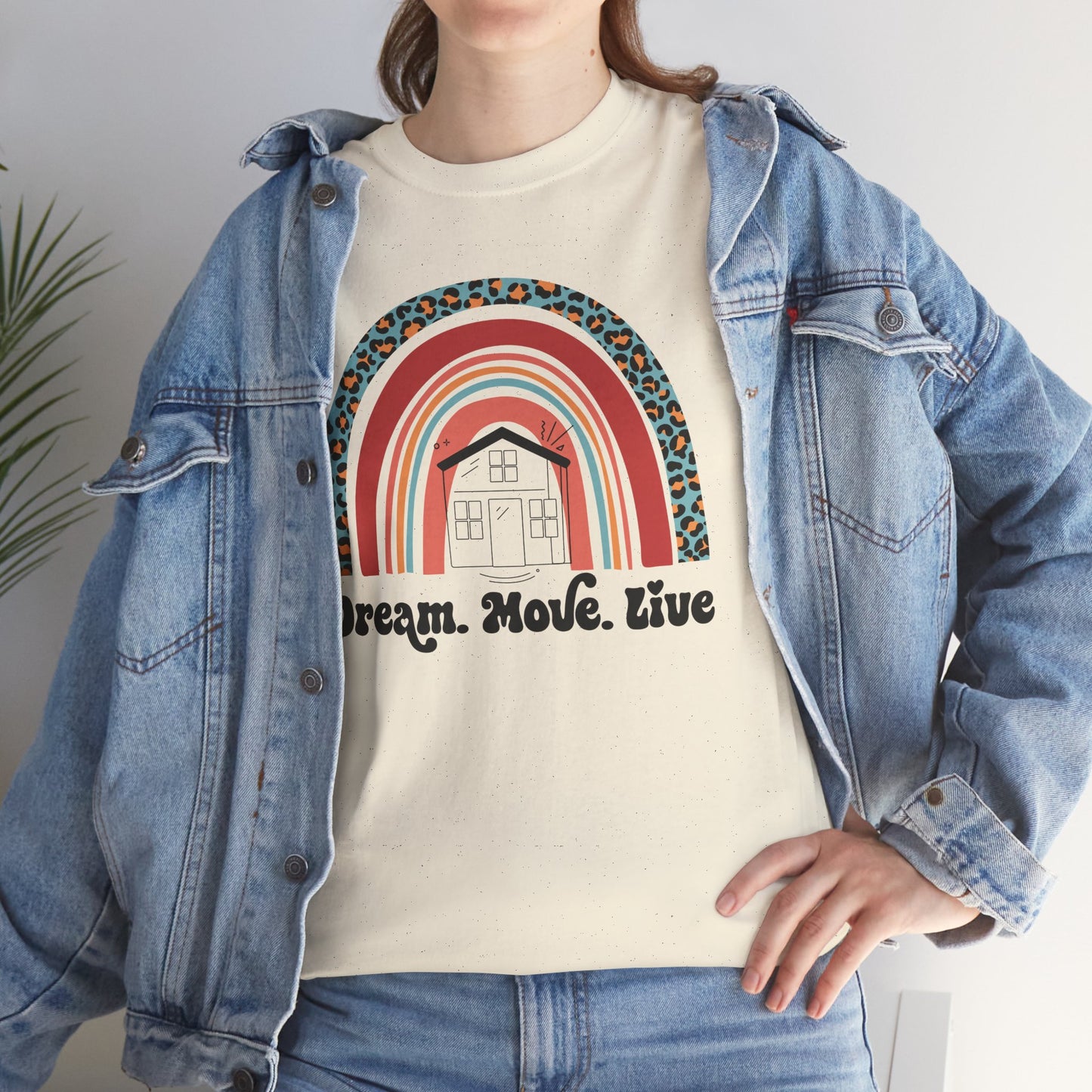 🌈 "Dream. Move. Live." Realtor Tee – Because Homeownership is the Real Pot of Gold! 🏡