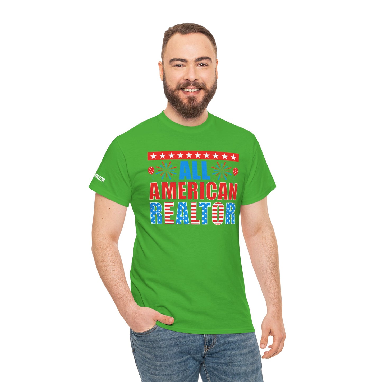🎇 All American Realtor Tee – Red, White, & Ready to List! 🇺🇸🏠
