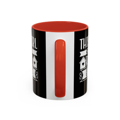 This Girl Sells Real Estate Realtor Accent Coffee Mug (11, 15oz)