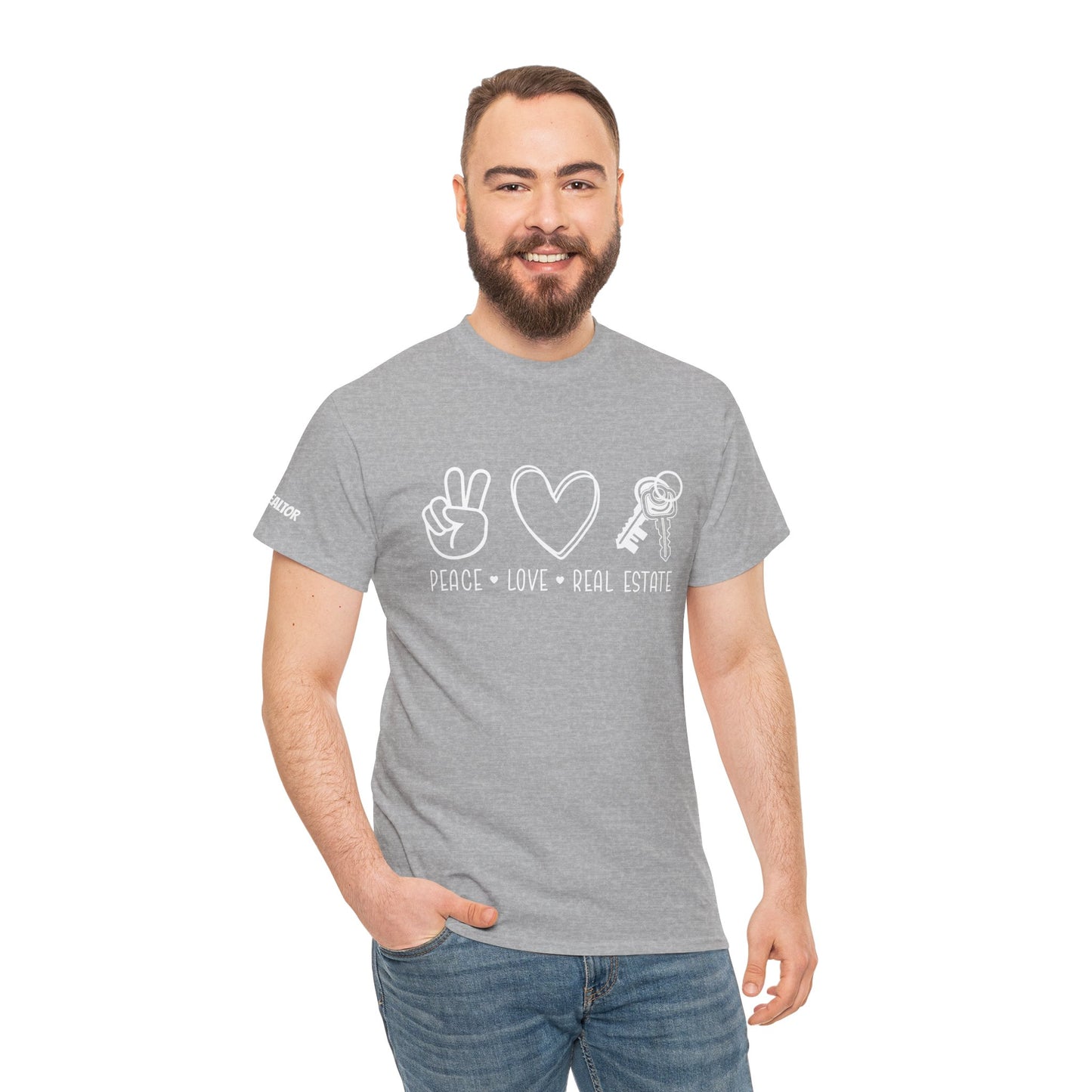 Peace • Love • Real Estate Tee – Keys, Calm & Closing Vibes ✌️❤️🔑