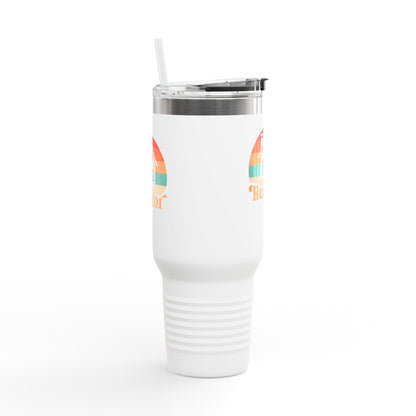 Realtor Retro Heart & Home Tumbler – 40 oz Stainless Steel Mug