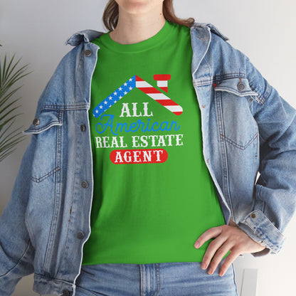 All American Real Estate Agent Tee – Red, White & Real Estate