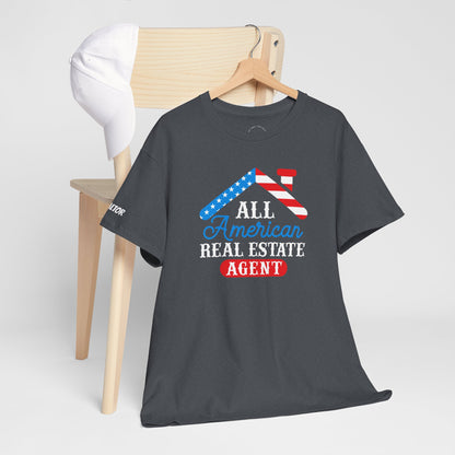 All American Real Estate Agent Tee – Red, White & Real Estate