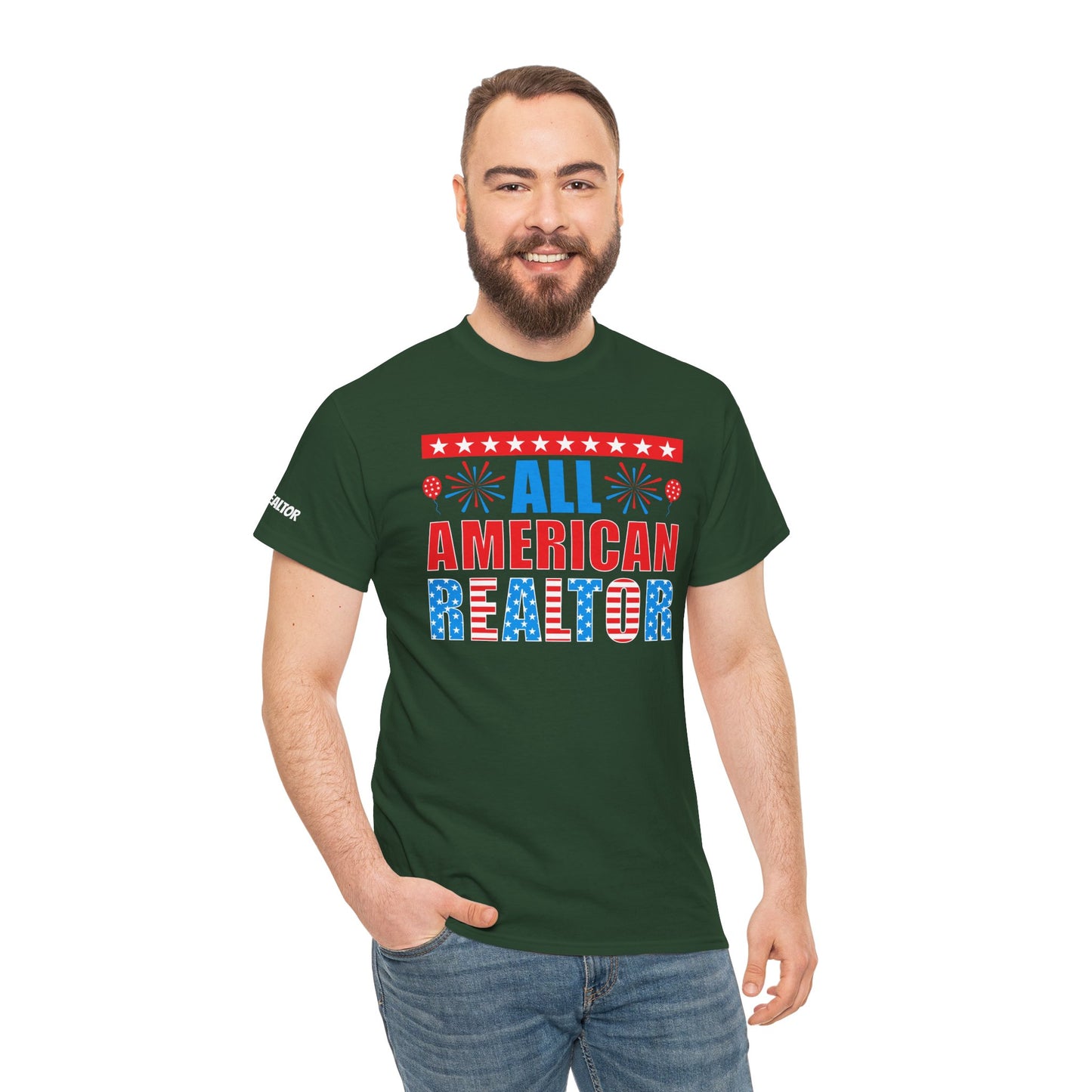 🎇 All American Realtor Tee – Red, White, & Ready to List! 🇺🇸🏠