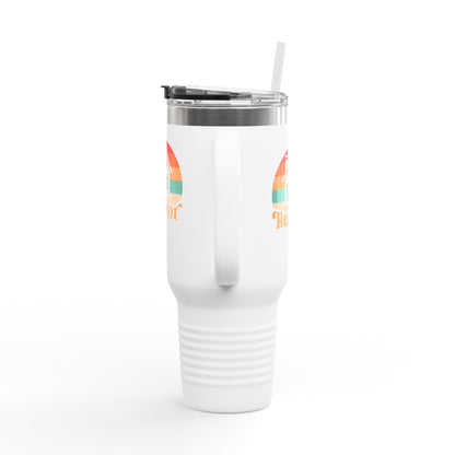 Realtor Retro Heart & Home Tumbler – 40 oz Stainless Steel Mug
