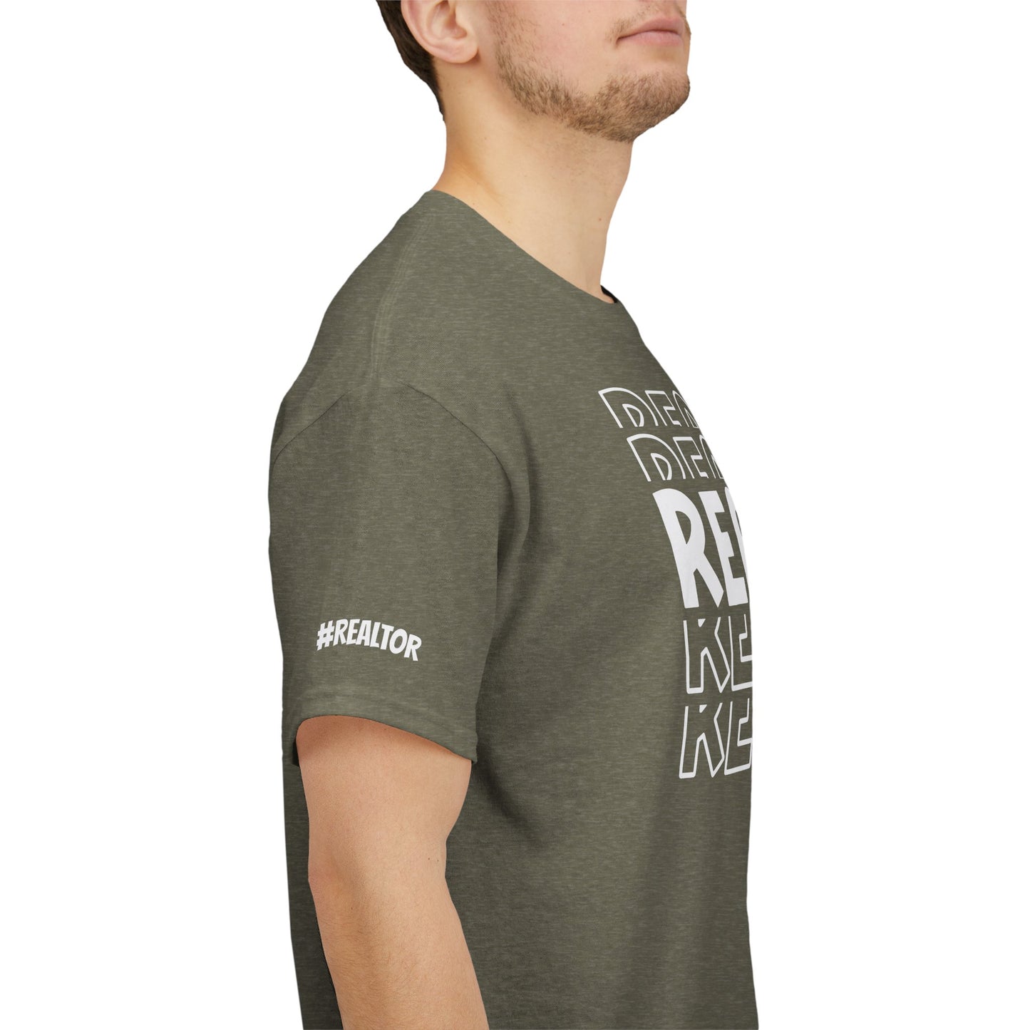 REALTOR Stacked Tee – Loud. Proud. On Repeat. 🔁🏡