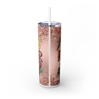 Realtor Life Tumbler 20oz Tumbler  – Rent, Sale, Sold Design with Glitter Background – Funny Realtor Gift
