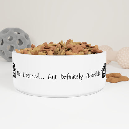 Not Licensed… But Definitely Adorable – Realtor Dog Bowl