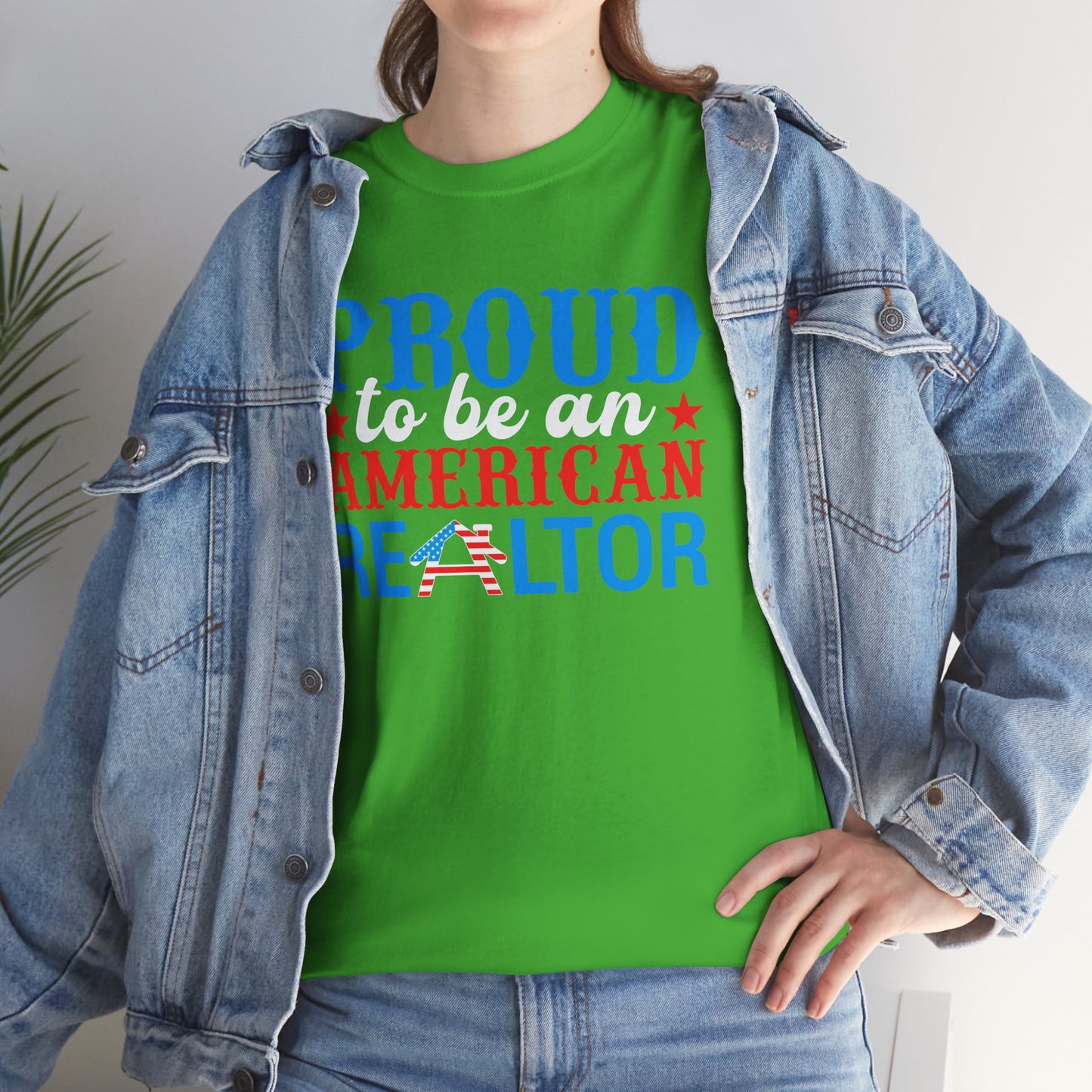 Proud to Be an American Realtor Tee – Bold, Brave & Built to Sell 🏡⭐
