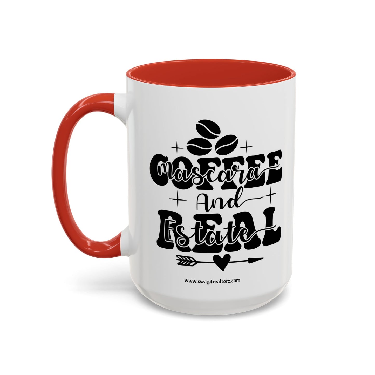 Coffee Mascara And Real Estate Realtor Accent Coffee Mug (11, 15oz)