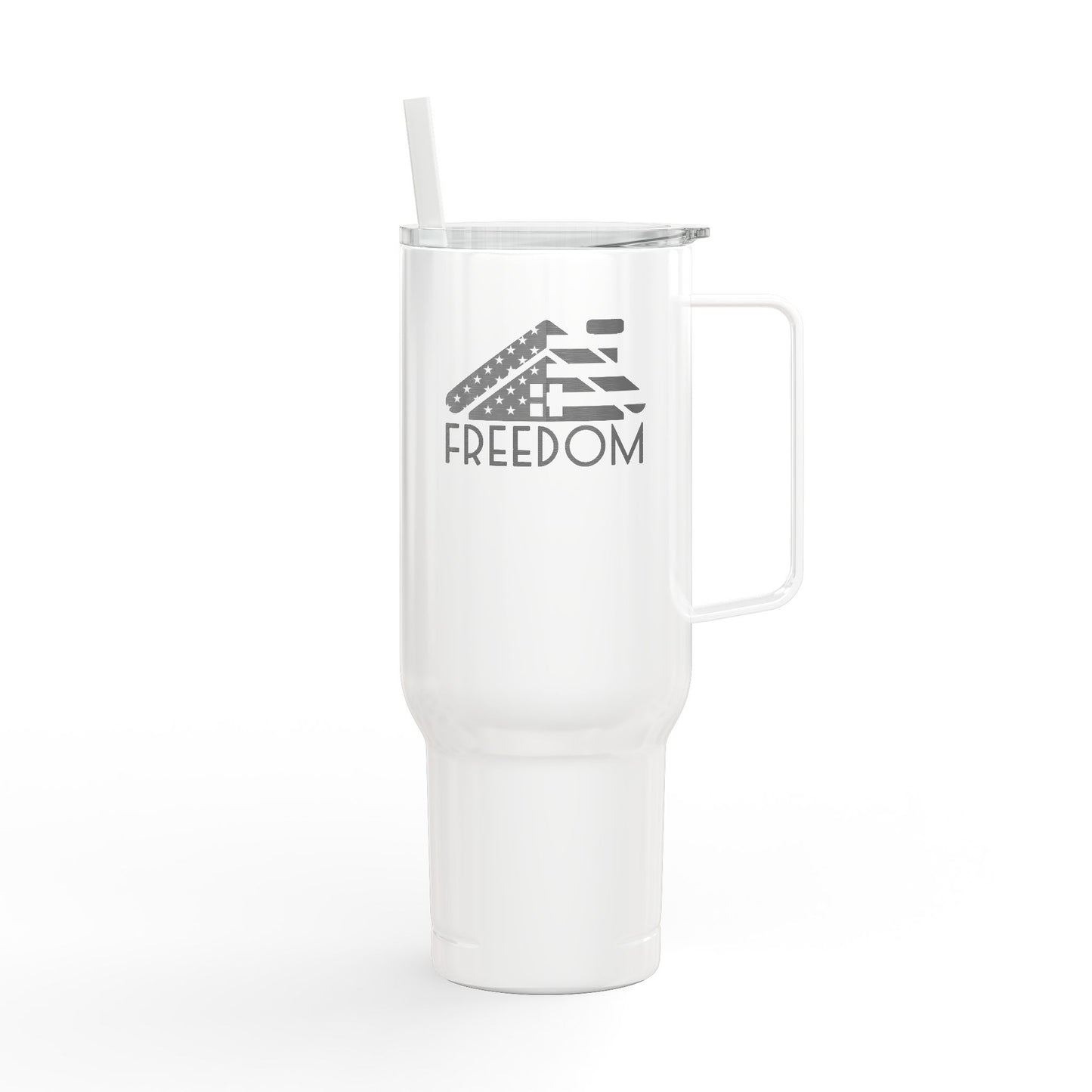 40oz Engraved FREEDOM Tumbler – For Realtors Who Sell Homes & Crush Liberty