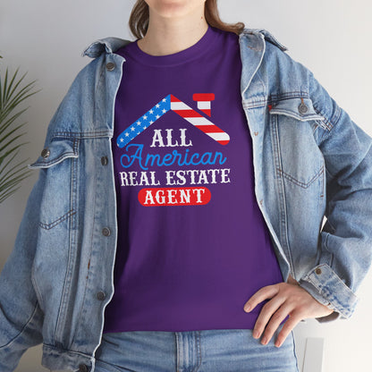 All American Real Estate Agent Tee – Red, White & Real Estate