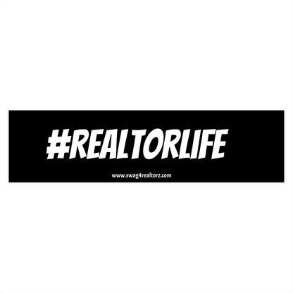 📍 #REALTORLIFE Bumper Sticker – Because This Career Isn’t a Job… It’s a Full-On Lifestyle 💼🏠