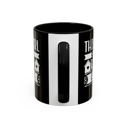 This Girl Sells Real Estate Realtor Accent Coffee Mug (11, 15oz)