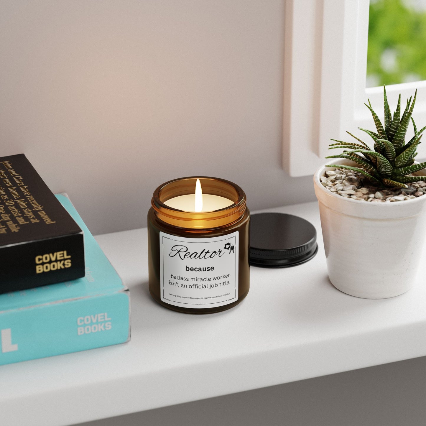 Realtor Candle – Because Badass Miracle Worker Isn’t an Official Job Title | Funny Real Estate Gift