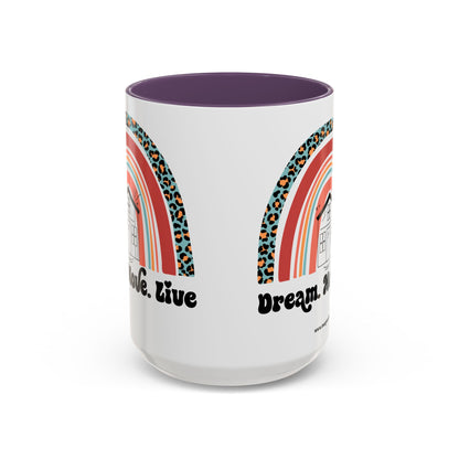 Dream Move Live Realtor Accent Coffee Mug (11, 15oz)