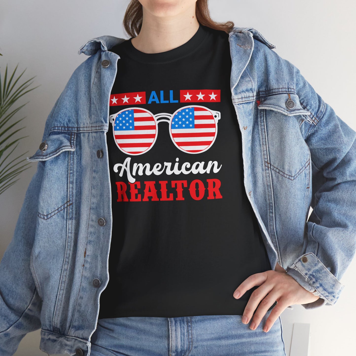 All American Realtor Tee – Selling Homes in Star-Spangled Style