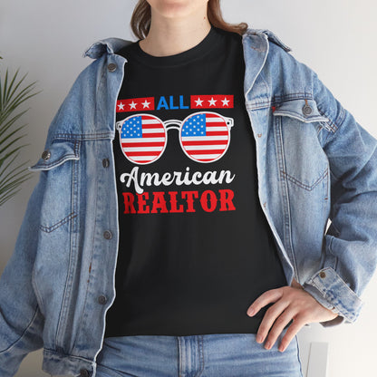 All American Realtor Tee – Selling Homes in Star-Spangled Style