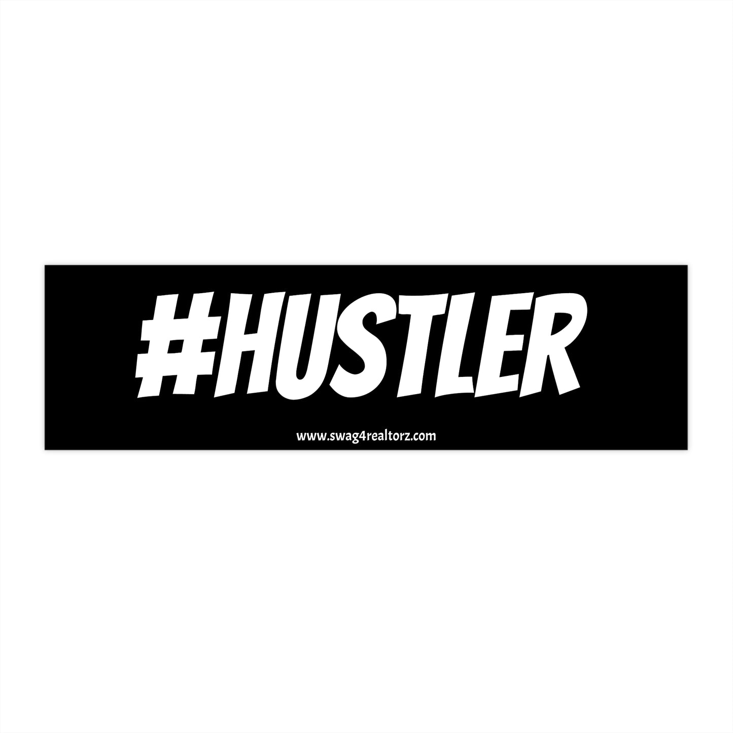 🚗 #HUSTLER Bumper Sticker – Drive Like You Mean Business 💼