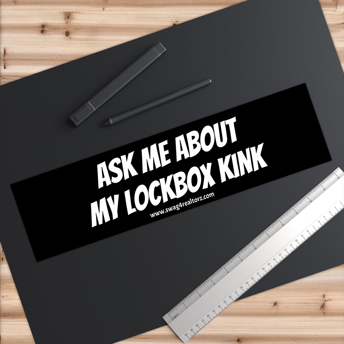 🔑 Ask Me About My Lockbox Kink – Hilariously Bold Realtor Bumper Sticker 🚗