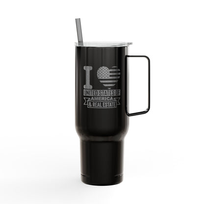 I ❤️ United States of America & Real Estate – 40oz Tumbler for Realtors