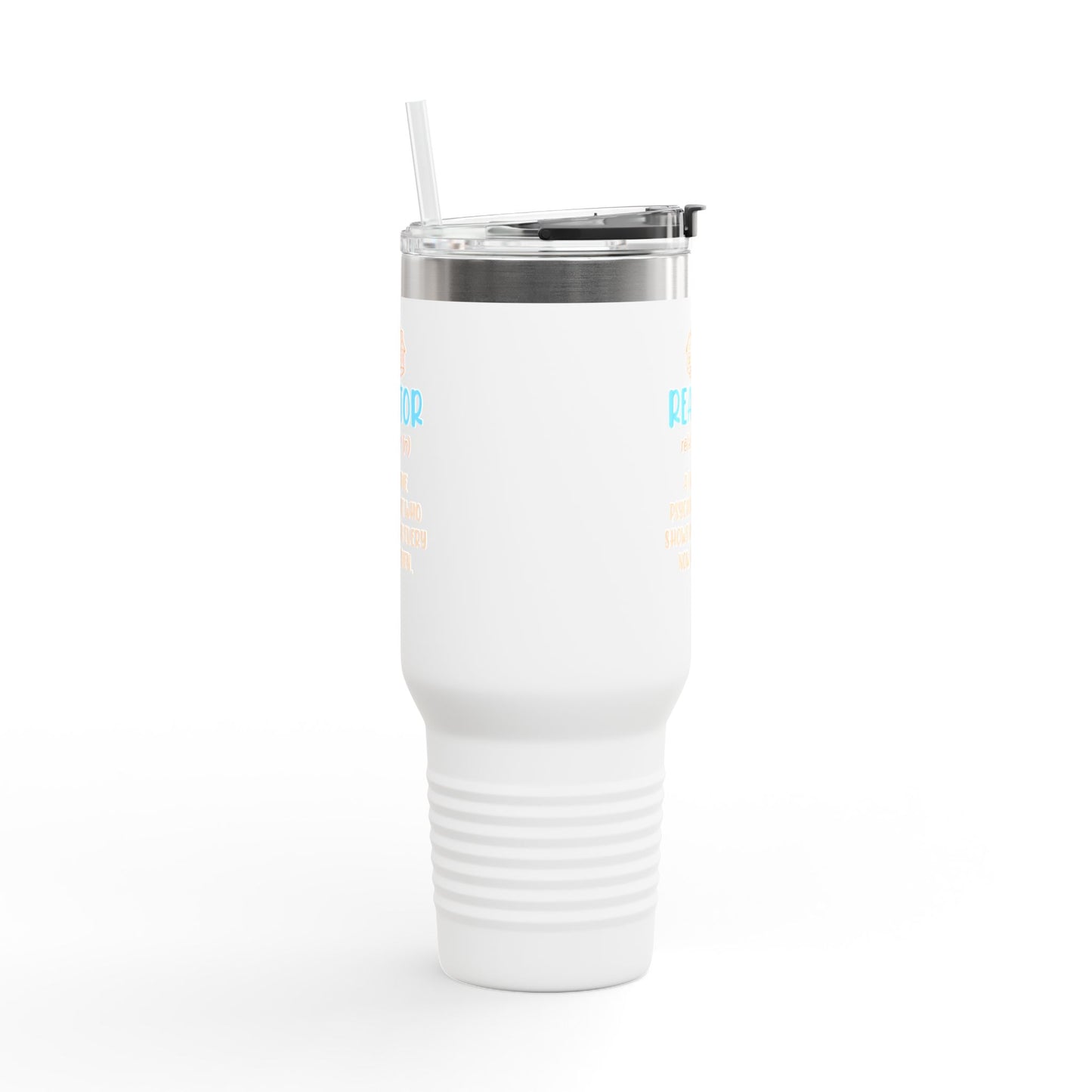 Realtor (n.): Full-Time Therapist. Occasional House Shower. – 40oz Tumbler 🧠🏘️☕