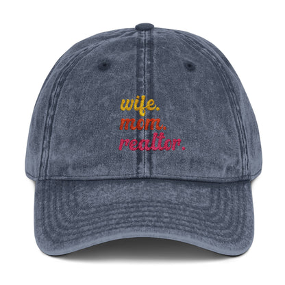 Embroidered Wife. Mom. Realtor. Hat