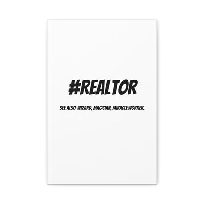 Realtor Motivational Canvas Art | #REALTOR Wall Decor | Perfect Gift for Real Estate Agents