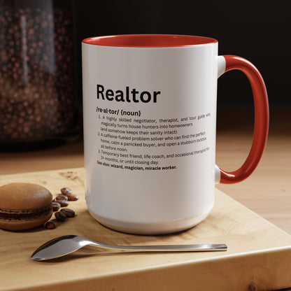 Funny Realtor Definition Coffee Mug (11, 15oz)