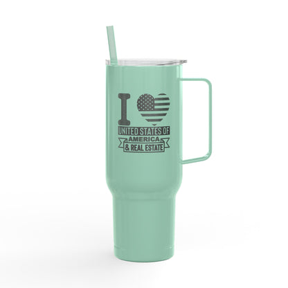 I ❤️ United States of America & Real Estate – 40oz Tumbler for Realtors