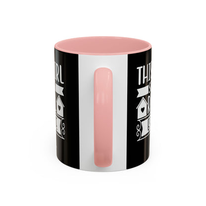 This Girl Sells Real Estate Realtor Accent Coffee Mug (11, 15oz)