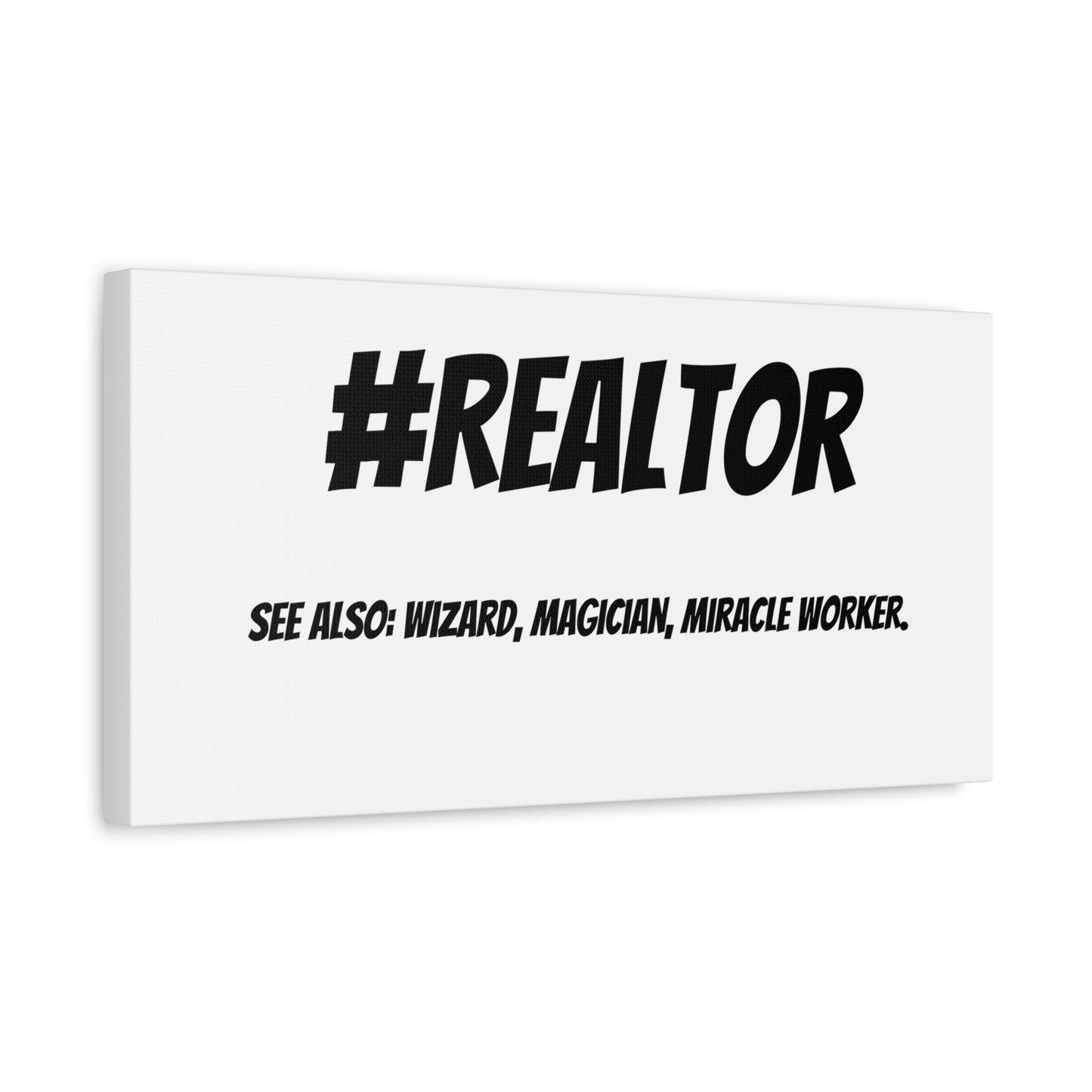 Realtor Motivational Canvas Art | #REALTOR Wall Decor | Perfect Gift for Real Estate Agents