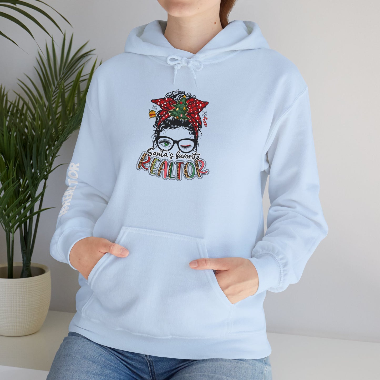🎀 Santa’s Favorite Realtor Hoodie – Sleighin’ Homes in Style!
