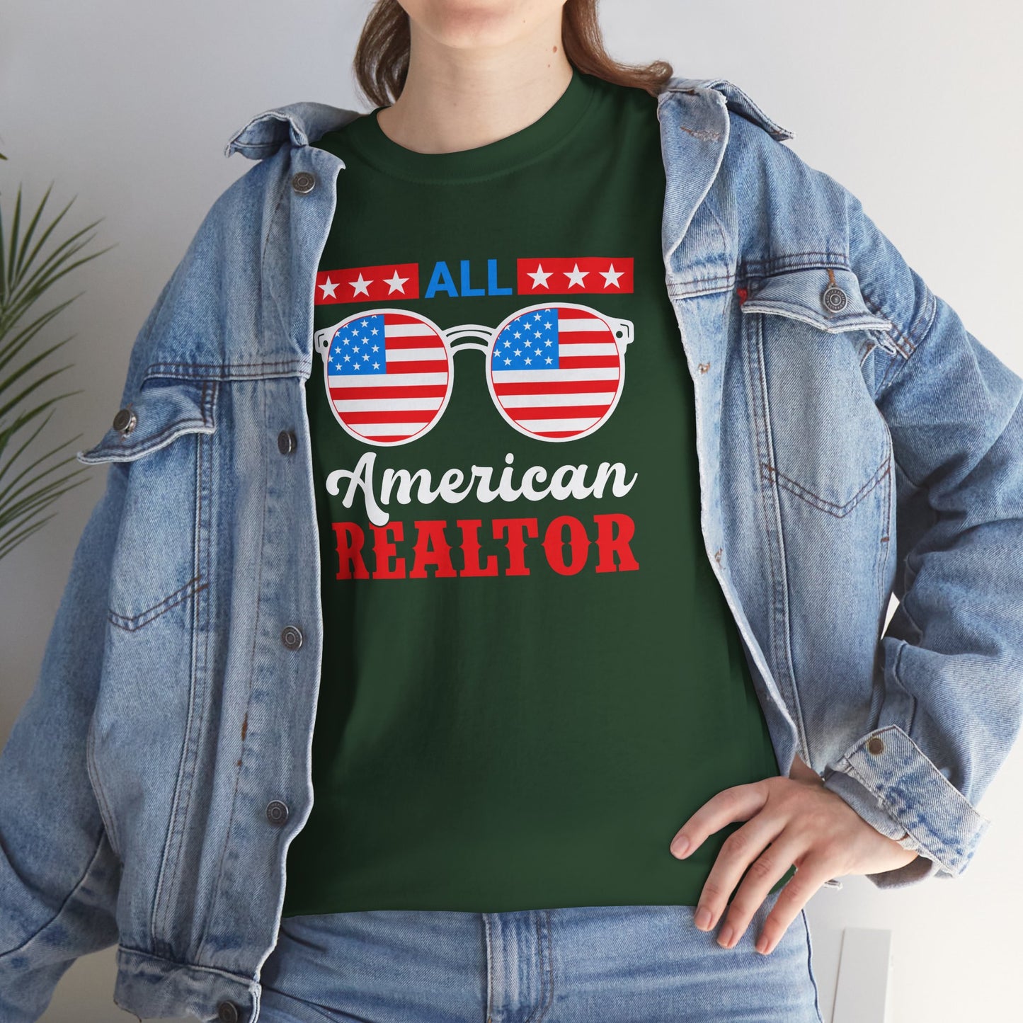 All American Realtor Tee – Selling Homes in Star-Spangled Style