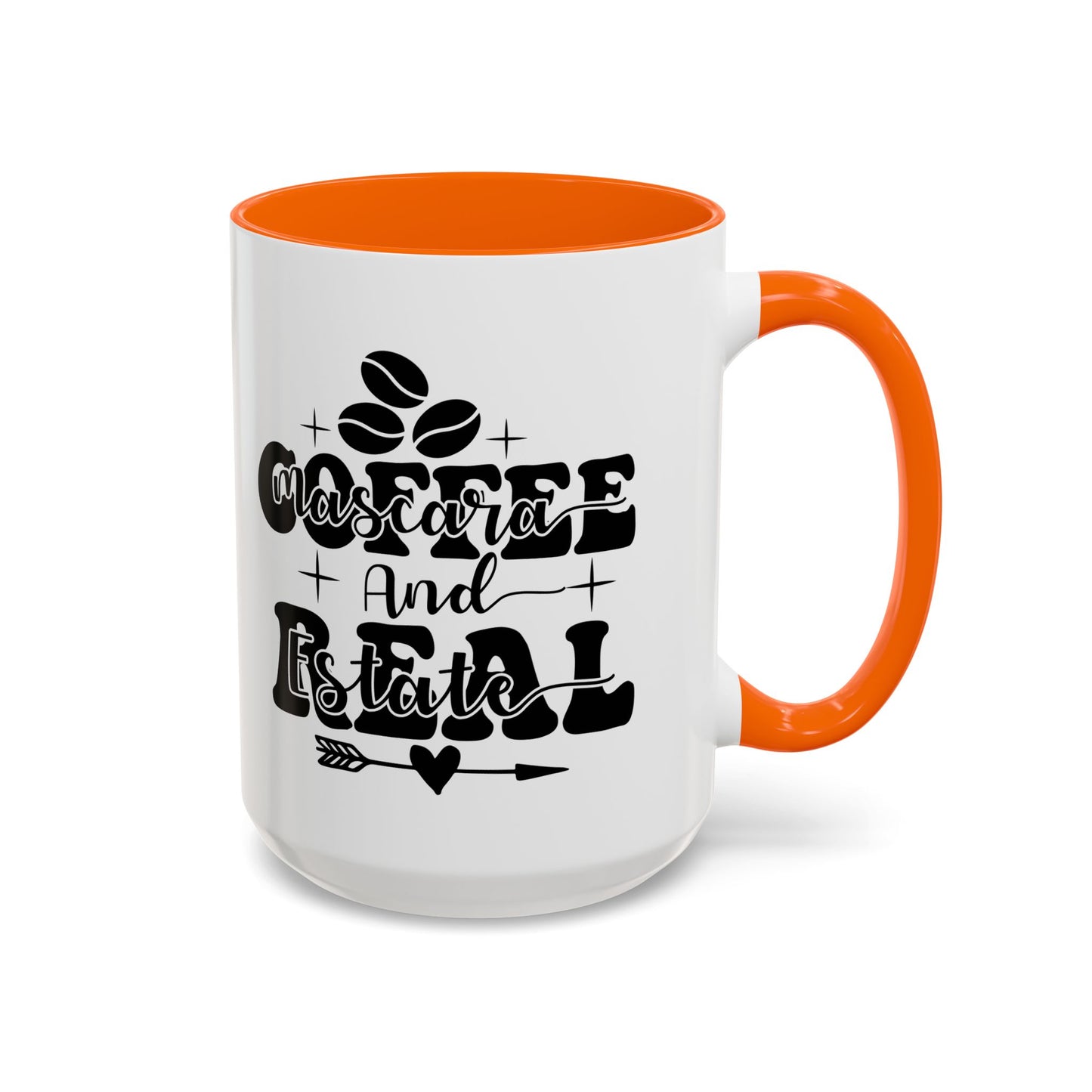 Coffee Mascara And Real Estate Realtor Accent Coffee Mug (11, 15oz)