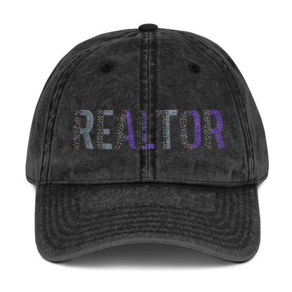 REALTOR Pride Hat – Rainbow Lettering Real Estate Cap