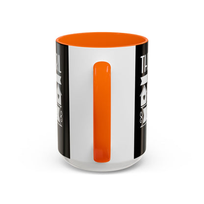 This Girl Sells Real Estate Realtor Accent Coffee Mug (11, 15oz)
