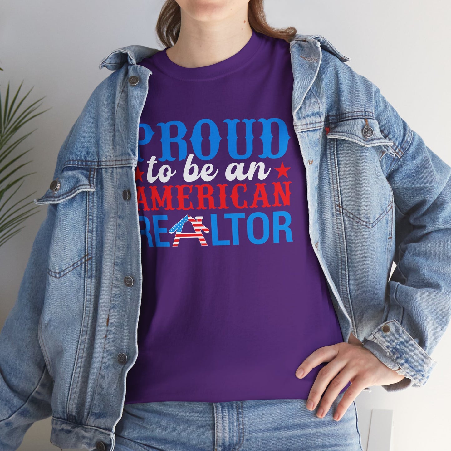 Proud to Be an American Realtor Tee – Bold, Brave & Built to Sell 🏡⭐