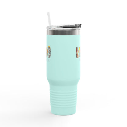 LOVE #RealEstateLife Tumbler – 40 oz Stainless Steel Mug with Colorful Realtor Design