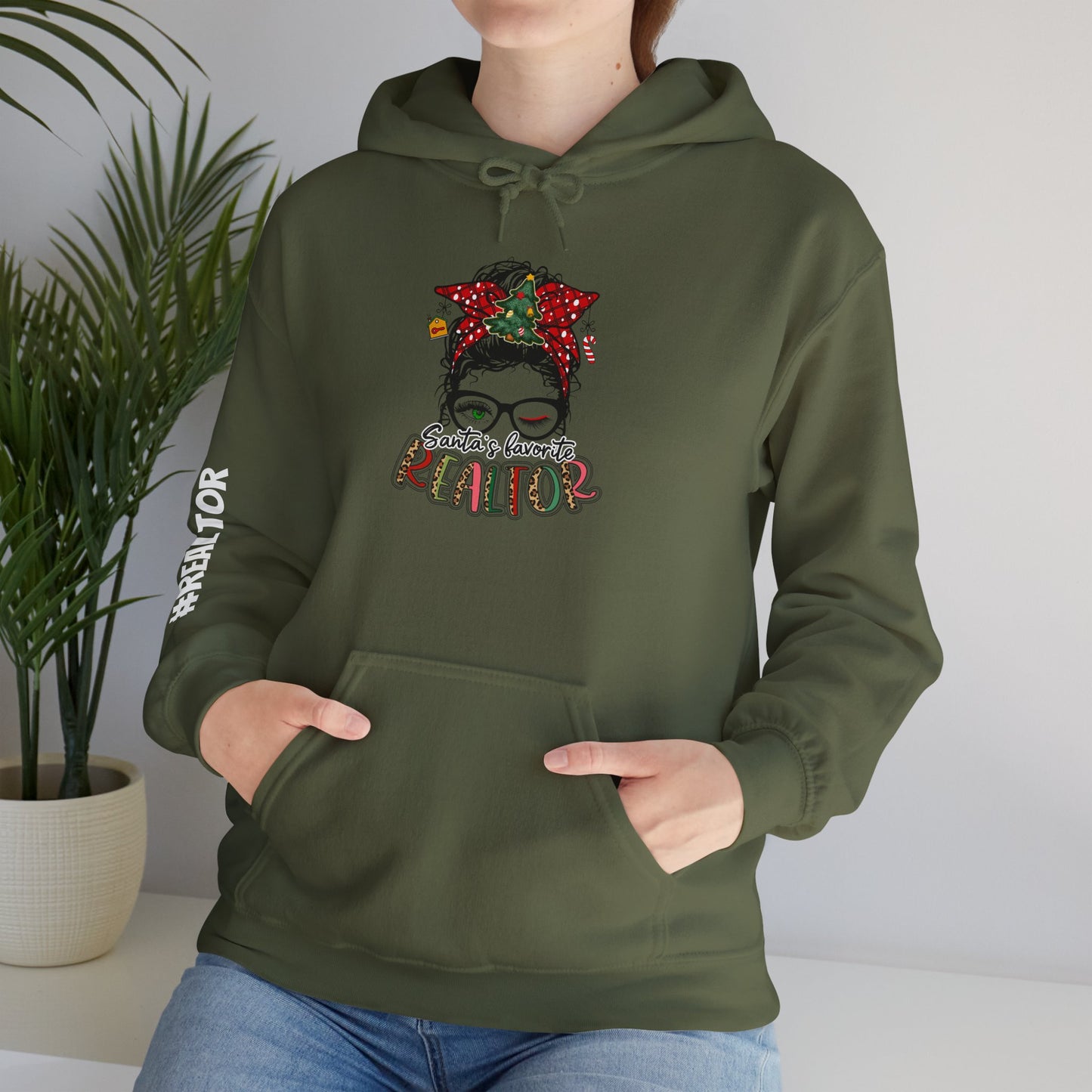 🎀 Santa’s Favorite Realtor Hoodie – Sleighin’ Homes in Style!
