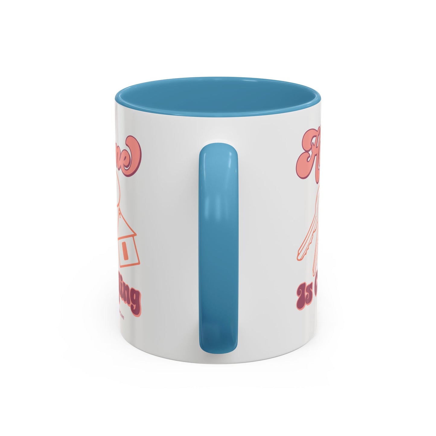 Home Is Calling Realtor Accent Coffee Mug (11, 15oz)